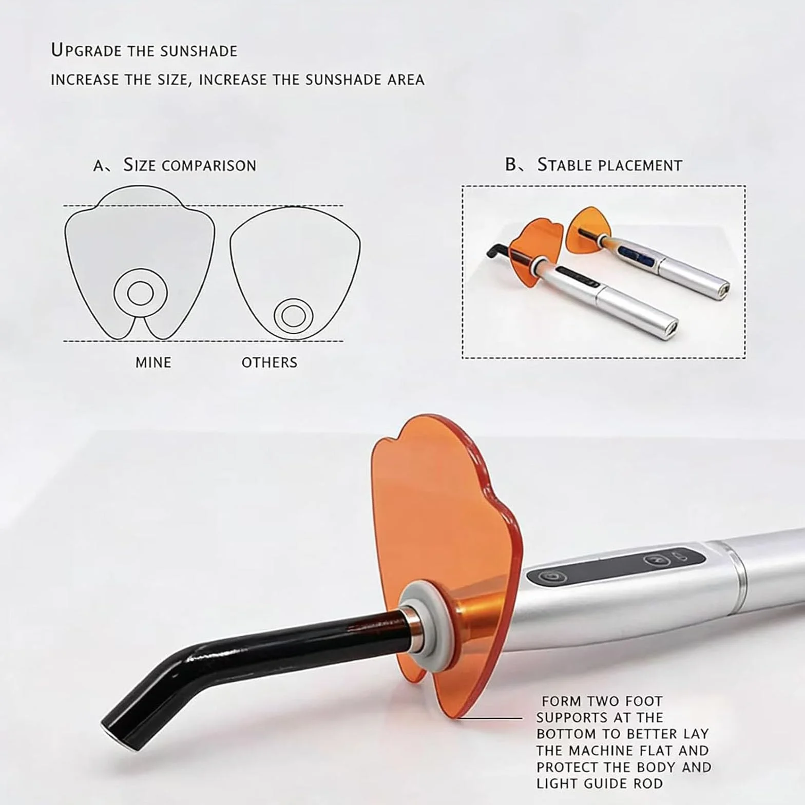 Kit de gemas de dientes - Máquina de curado UV LED con modos de flash ajustables