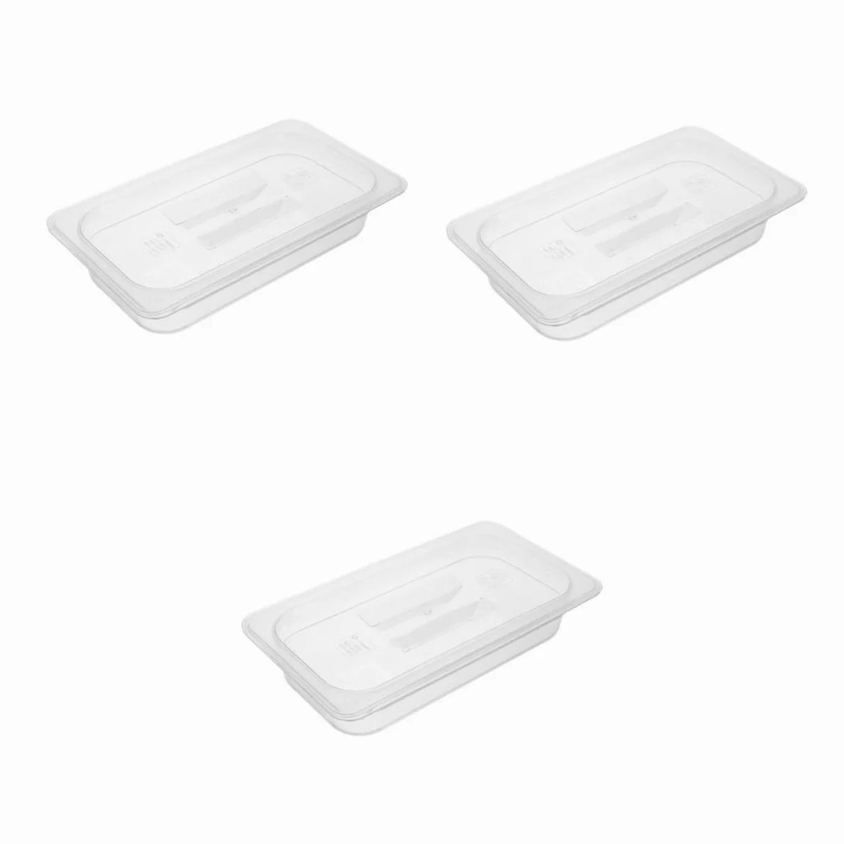 LABRIMP 3 Piezas Caja para Masa de Pizza Apilable Tapa Hermética Bandeja Transparente para Fermentación y Almacenamiento Doméstico y Comercial Fácil Limpieza y Diseño Fresco para Cocina
