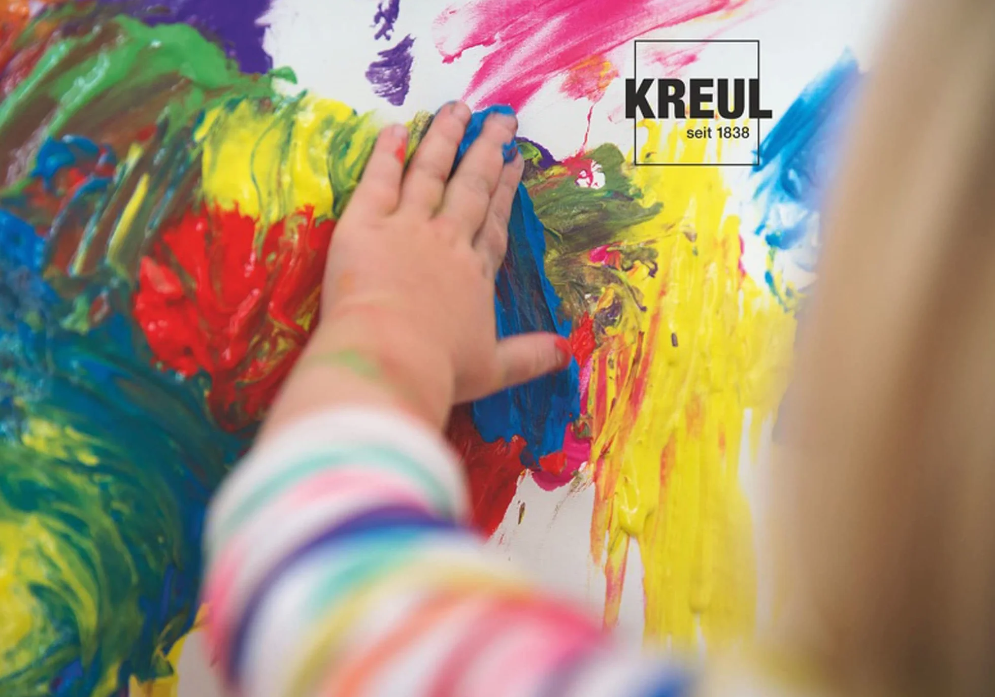 KREUL Mucki Farben für Finger Malerei Hellblau
