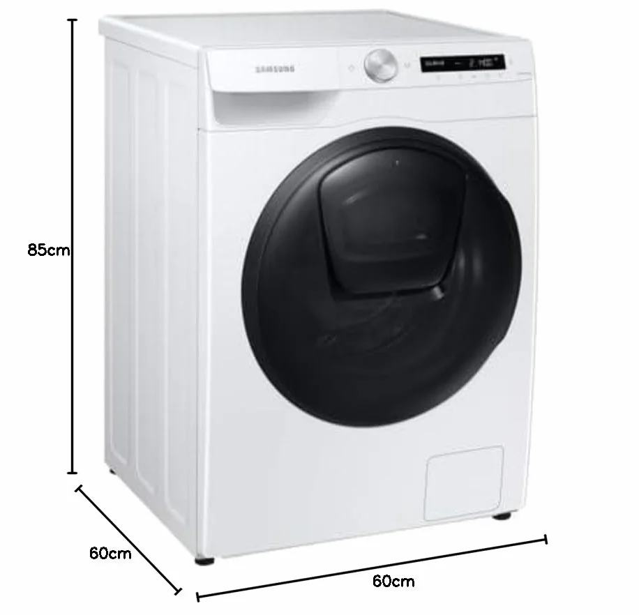 Samsung lavadora-secadora ojo de buey 8 kg 1400 rpm WD80T554DBW