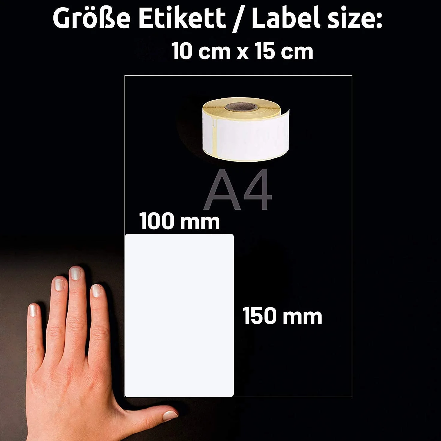 LEYF Etiquetas de envío autoadhesivas 100 mm x 150 mm 24 rollos térmicas 8880 etiquetas