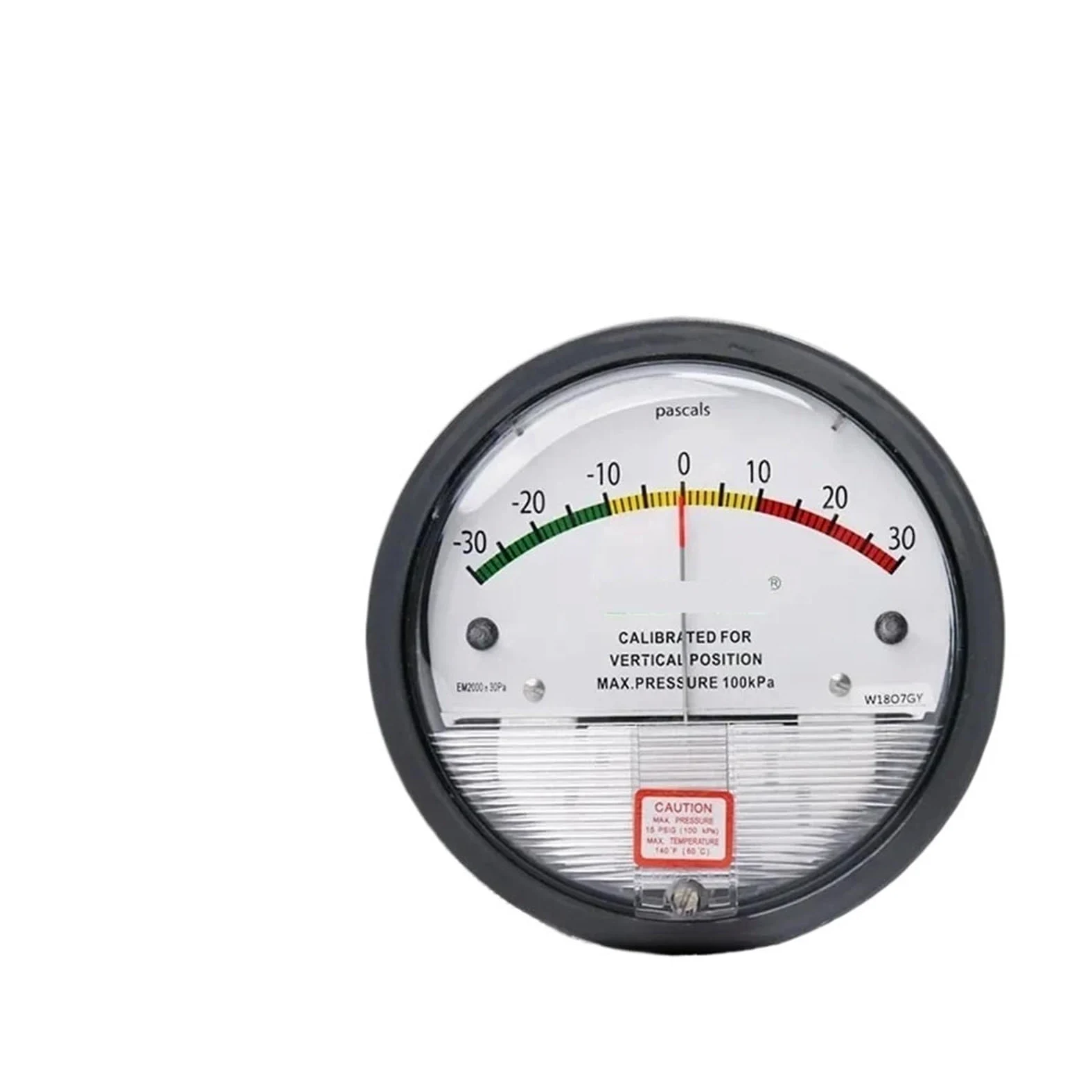Medidor de presión diferencial Digital medidores de Aire barómetro presión Positiva Negativa for detección de Sala Limpia KPA/mbar(-30-30pa)