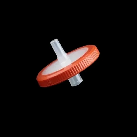 Filtro de jeringa de laboratorio, Filtro de jeringa aguja PTFE hidrofílico/hidrofóbico OD 33mm 0,22/0,45um Luer Lock 100 PK(Hydrophobic 0.22um)