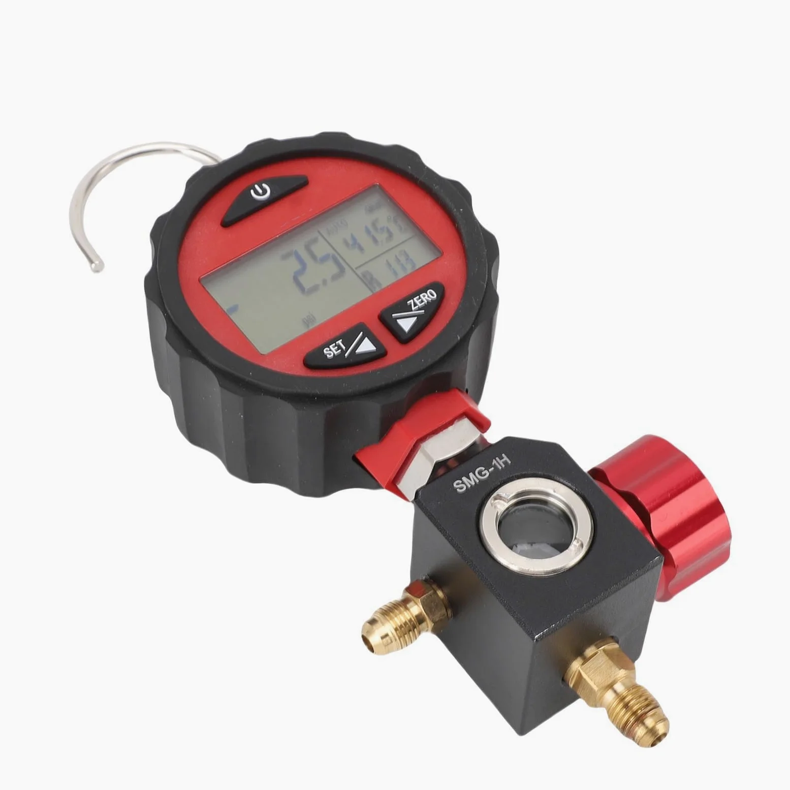FTVOGUE Medidores Digitales HVAC, Manómetro Digital HVAC para Refrigeración Rango de Baja Presión -14,5 a 500 Psi, 87 Refrigerantes, 6 Unidades, Muestreo 1s para Técnicos de Aire Acondicionado