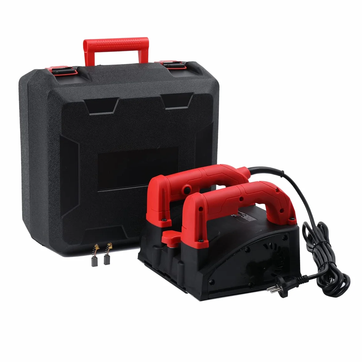 Cepillador eléctrico de pared para yeso, 1200 W, 1-4 mm, ajuste de profundidad, mango doble antideslizante, 150 mm de ancho de fresado, 1000 – 4000 rpm