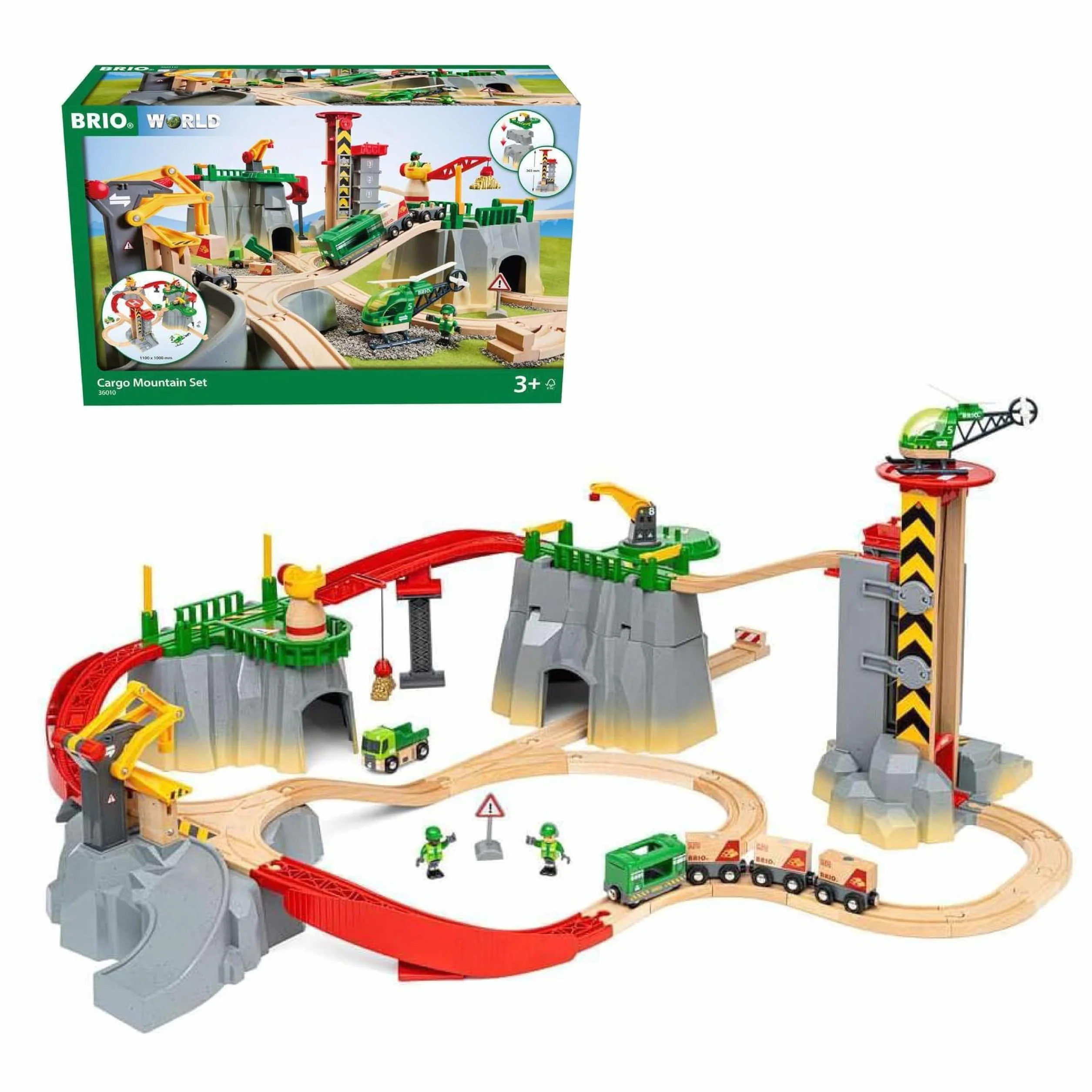 BRIO World Set de Carga de montaña, Circuito de Tren, 49 Piezas