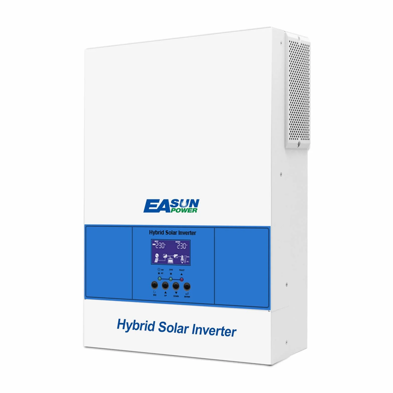 POWLAND Inversor Híbrido de 6200W 48V, Inversor Solar Híbrido 230V AC de Onda sinusoidal Pura Off-Grid, PV 60-500VDC, para batería AGM Gel Litio, con módulo WiFi (SMG II 6,2KW)