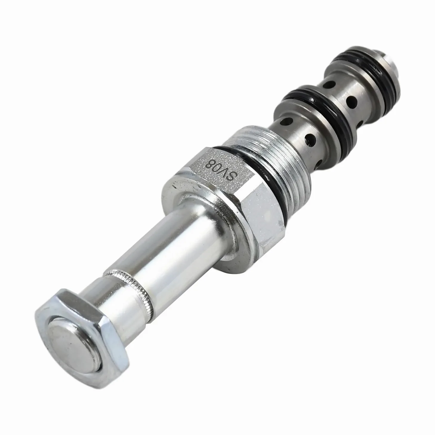 Válvula selectora de cartucho operada por solenoide de 3 vías y 2 posiciones compatible con Hydraforce SV08-30-0-N-00 SV08300N00