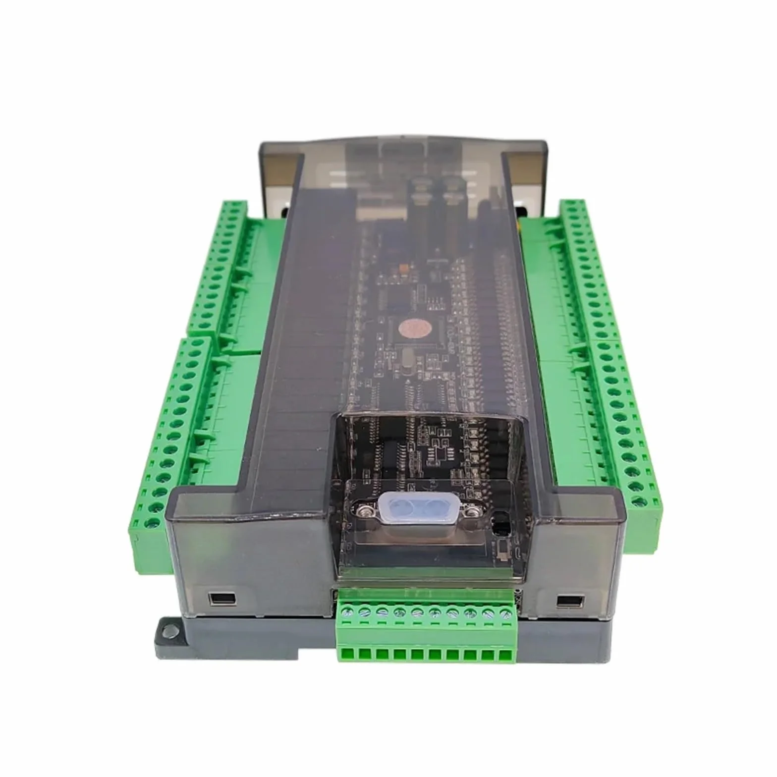 Controlador lógico programable PLC FX3U 48MR 48MT 24 entradas 24 Salidas con relé RS232 RS485 38400bps Transistor PLC Controlador lógico programable 6AD 2DA(FX3U 48MR)