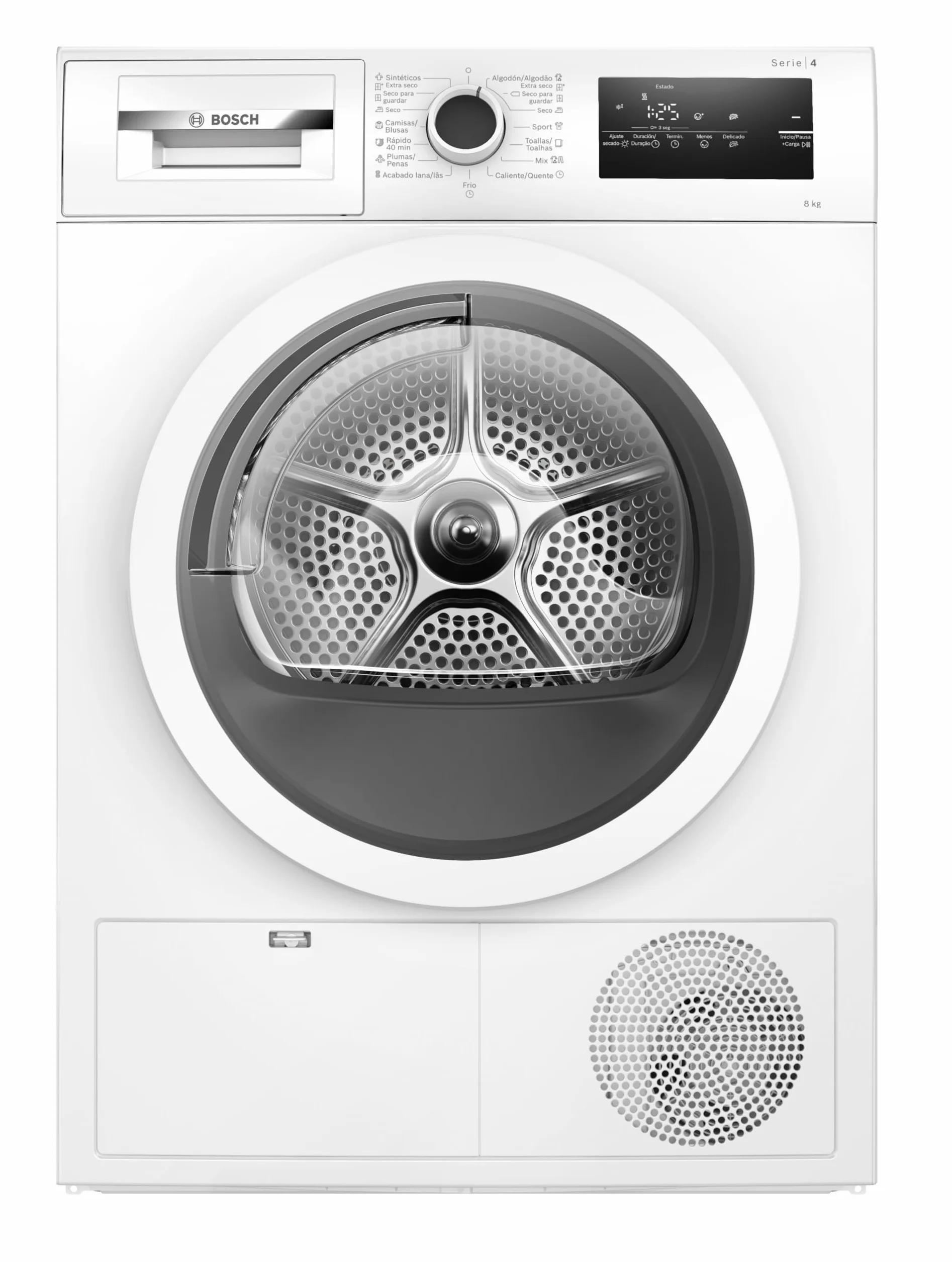 Bosch Serie 4 Secadora con Bomba de Calor 60 cm 8 kg AutoDry Blanco WTR85V92ES
