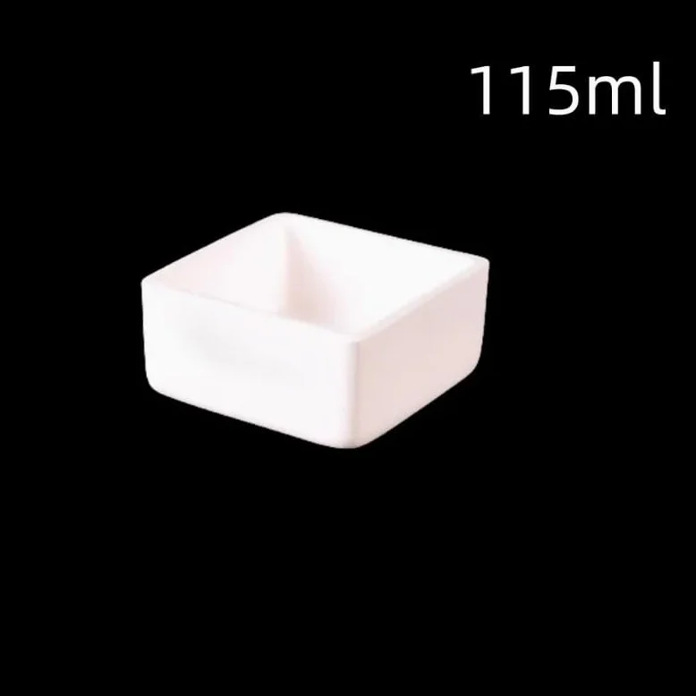 Crisol de alúmina, Crisol de alúmina al 99%, horno eléctrico de alta temperatura, barco de combustión de sinterización, varios tamaños(135ml 95x68x28mm)