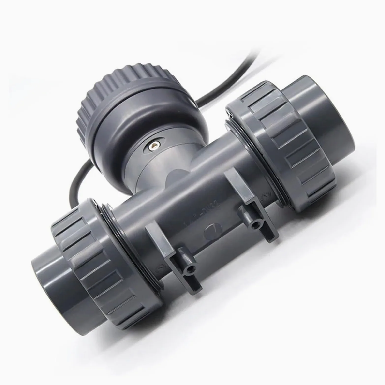Medidor De Flujo con Pantalla Digital Inteligente De Alta Precisión, DN25-80, Medidor Electrónico RS485, Sensor De Flujo De Agua LCD For Riego De Granja/jardín(DN25,Without Display)