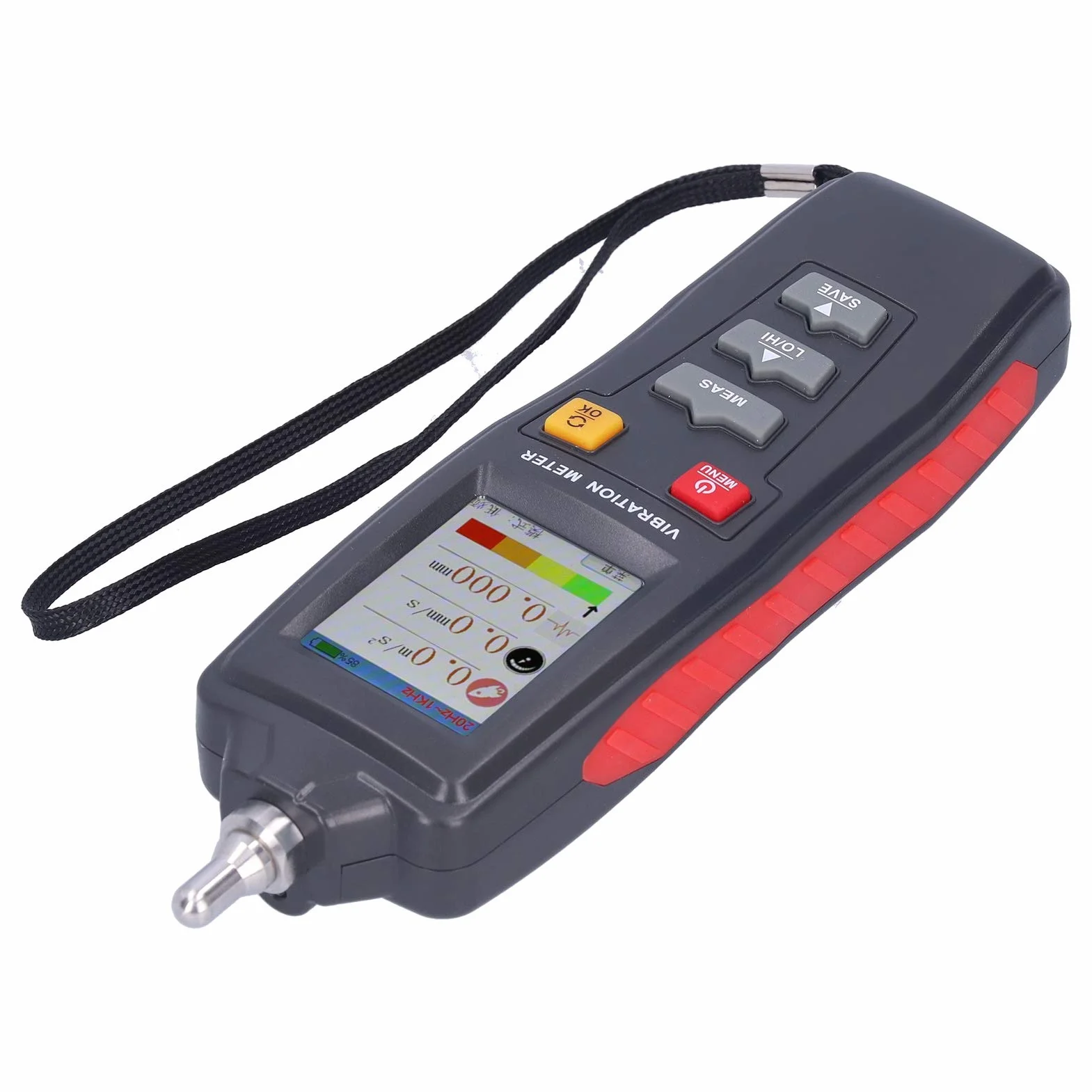 Srliya WT63B Medidor de Vibración Portátil Color LCD LCD Digital Vibration Analyzer Equipo de Prueba