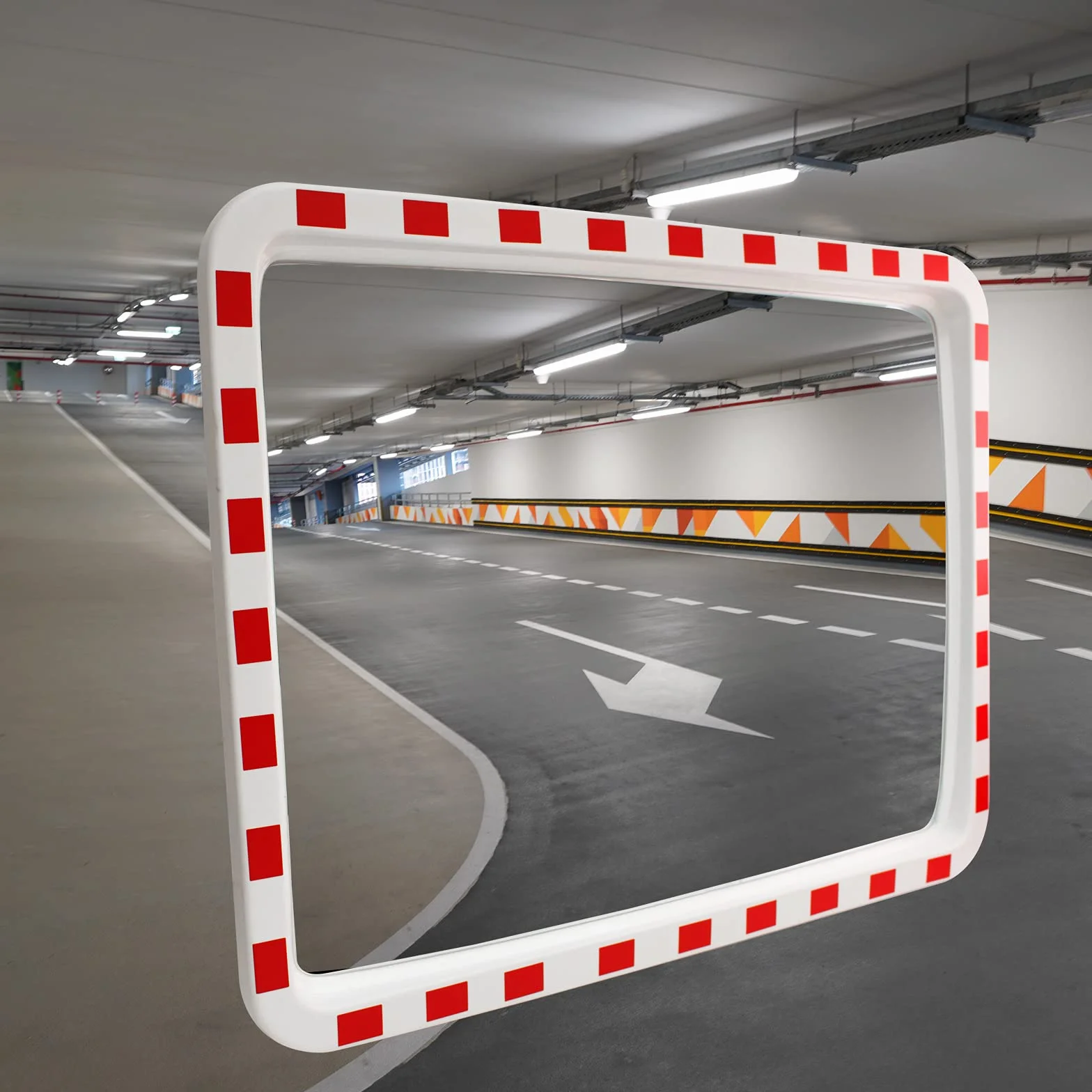 Tráfico Espejo rectangular 60.x 80.cm calle überwachungsspiegel Seguridad Espejo Convexo Espejo Interior y Exterior amplio Efecto labt