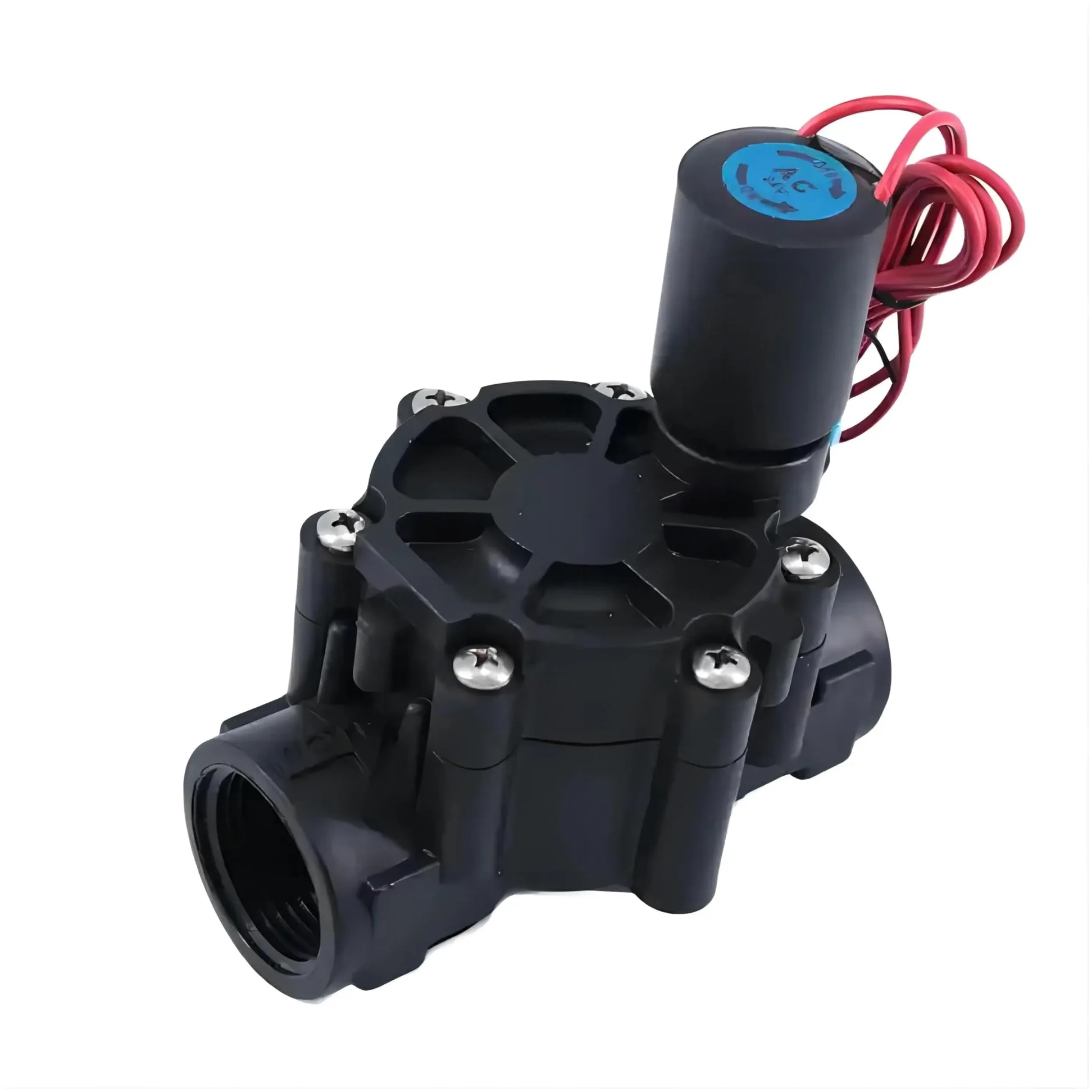 Electroválvula de riego de 3/8'', 2 vías, 2 Posiciones, N/C, 220 V, 12 V, 24 V CC, con Enclavamiento for riego agrícola(DC 24V)