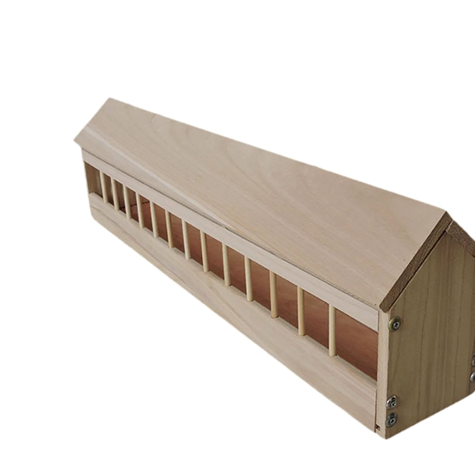 Comedero para Palomas Comedero para Pollos Plato para Aves de Corral Y Alimentador para Codornices de Madera Resistente para Uso Continuo Adecuado Pa, 80cm