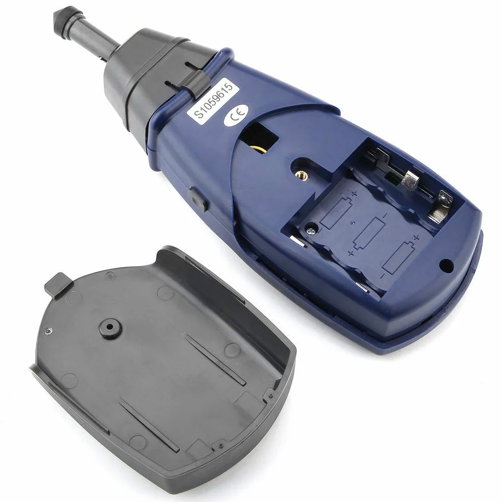 Tacómetro digital, robusto y duradero SM6236E Tacómetro láser/de contacto 5 dígitos Probador de medidor de rotación de tacómetro LCD digital de 18 mm