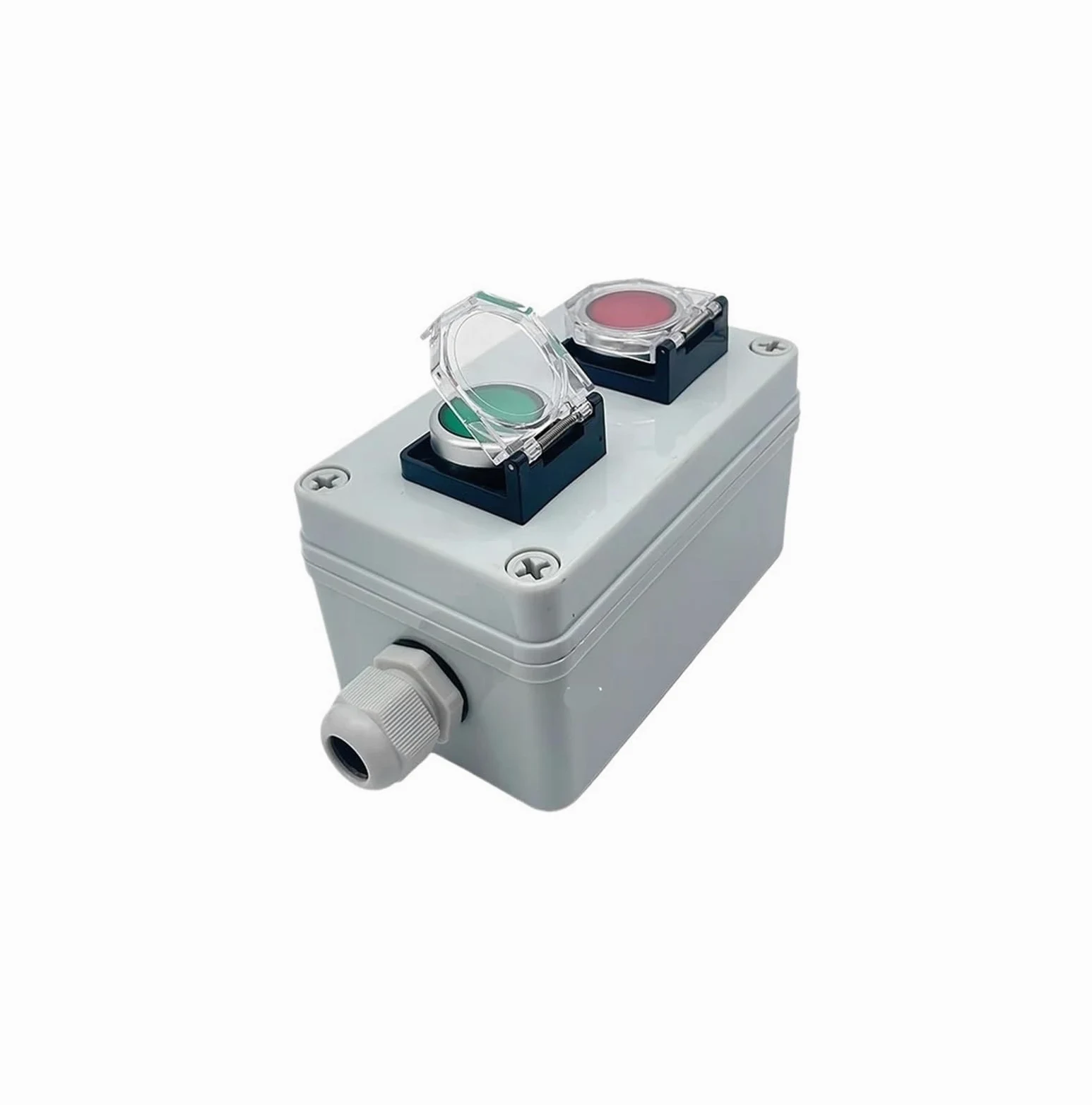 Caja de botones for interior y exterior, interruptor de arranque y parada de emergencia, alarma de reinicio de energía, motor de ascensor de puerta de hierro, caja de control eléctrico(Lavender)