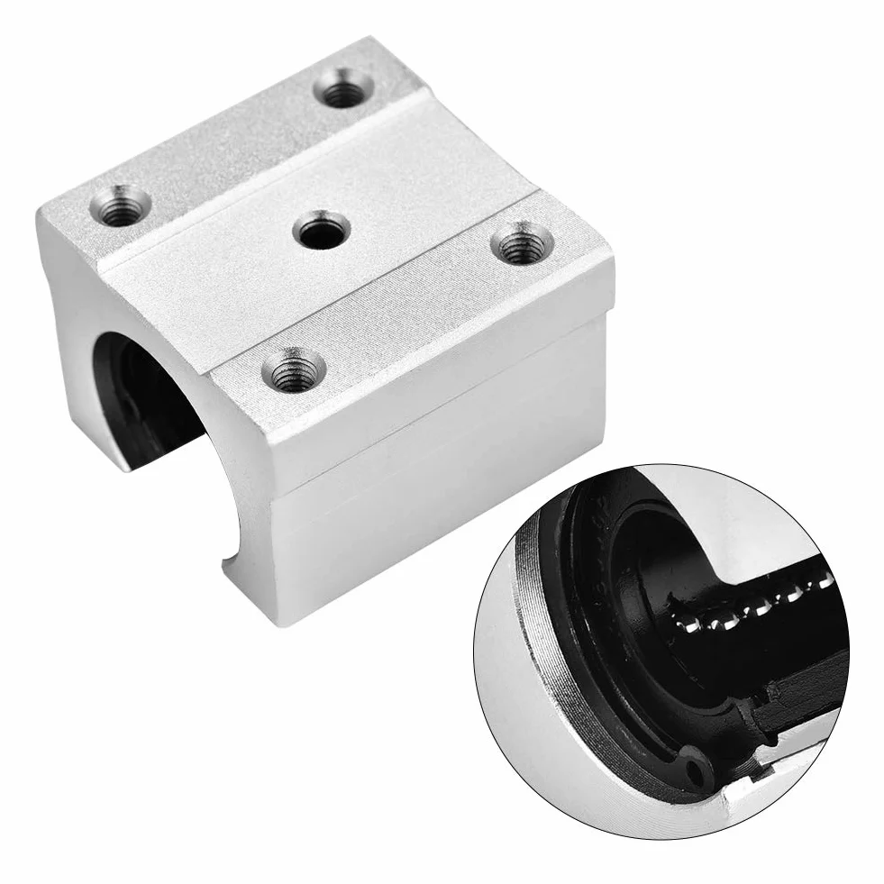 Dioche SBR16UU 16mm Bloque Deslizamiento Lineal Aluminio CNC