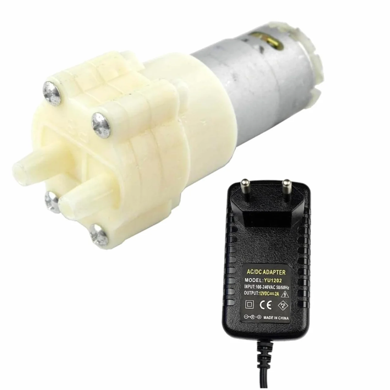 CHANCS 385 Bomba de diafragma autocebante DC 6V-12V para acuario 100V-240V