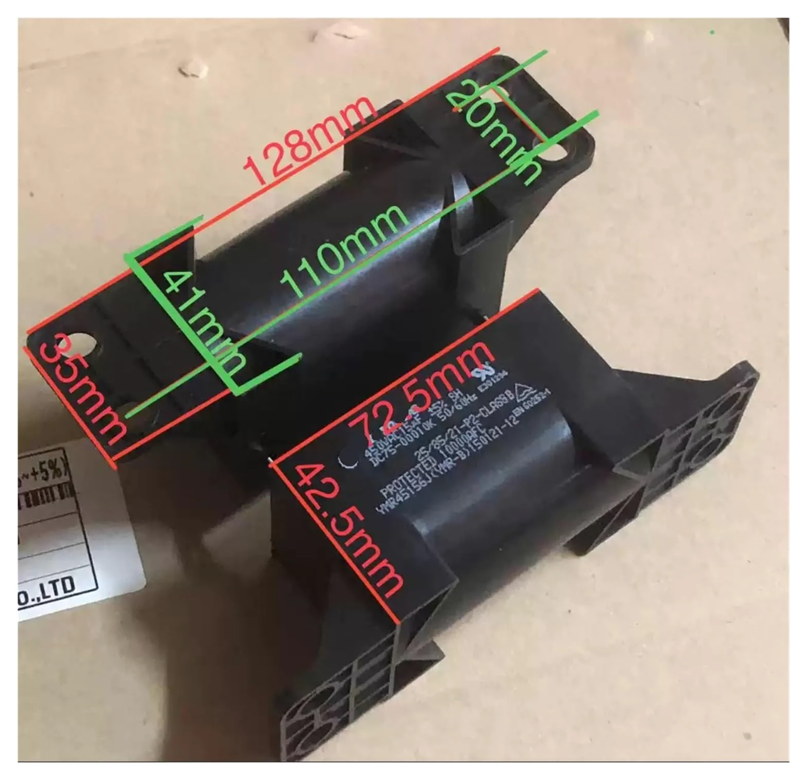 4 condensadores de Arranque de Motor de 11 UF, 450 V, 13 UF, 450 V, 14 UF, 450 V y 15 UF, 450 V.(15UF 450V)