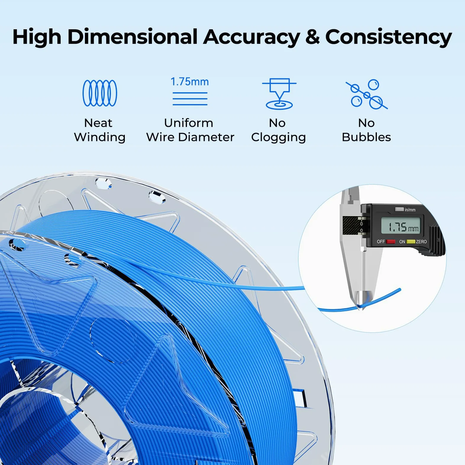 Creality Paquete de filamentos RFID para impresora 3D, filamento Hyper PLA de 1.75 mm para impresión 3D, filamento Hyper PLA RFID de alta precisión, carrete de 1 kg (negro, blanco, amarillo y rojo)