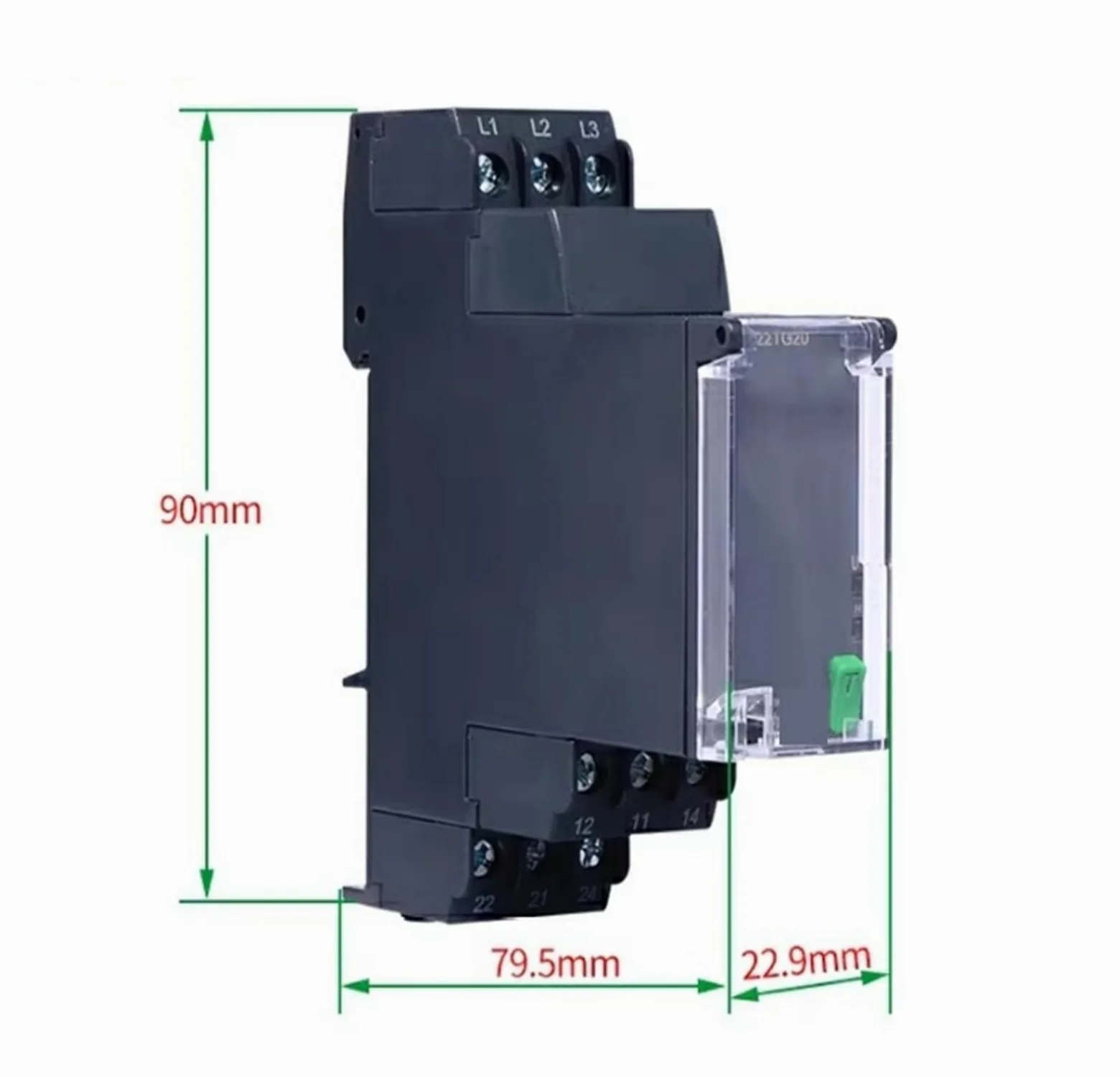KOSBO Relé de Control trifásico, RM22TG20, relé de protección de Secuencia de Fase, Original