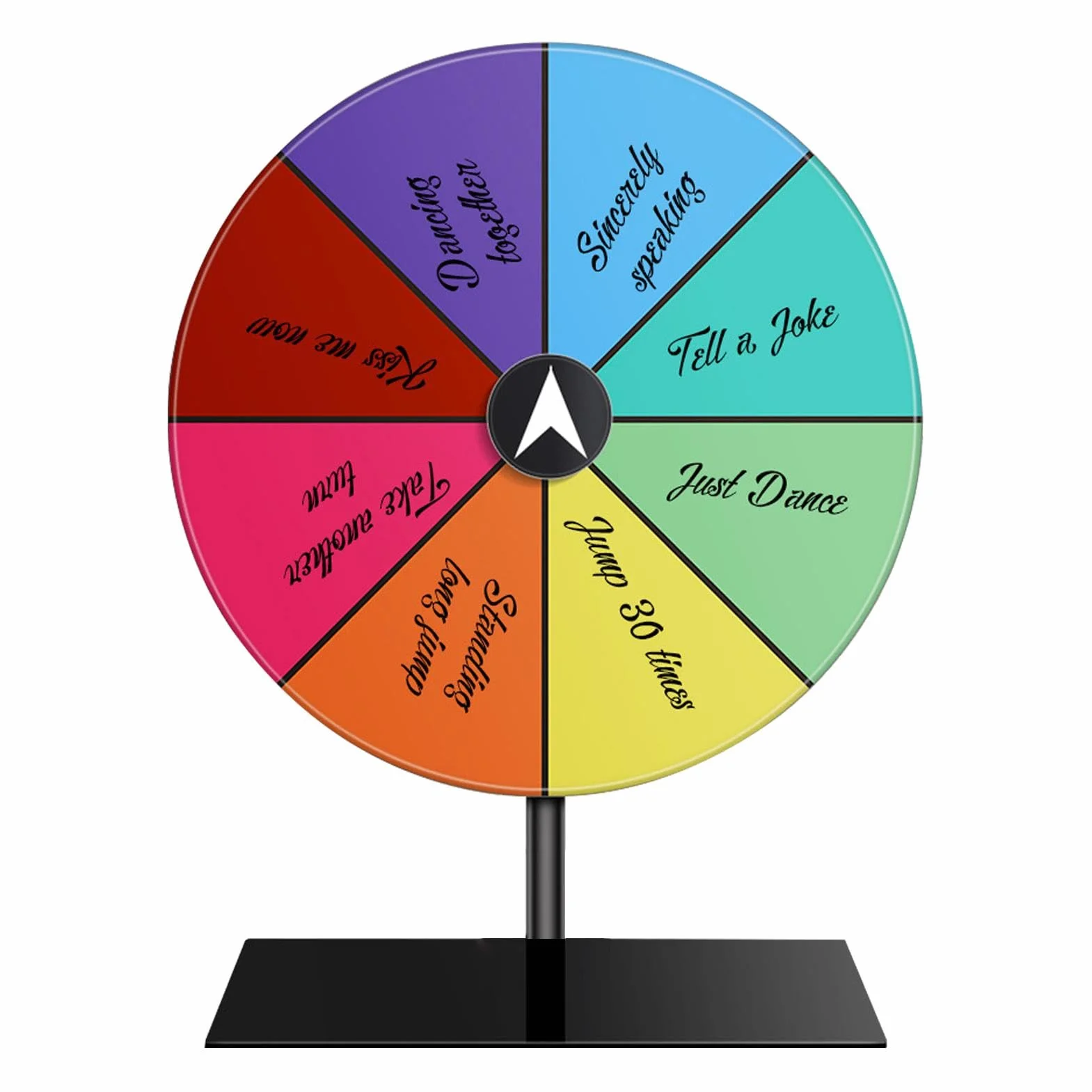 Rueda De Premios Giratoria 8/12/15 Slots Fortune Spinner con Soporte Ruleta De Mesa De Fortuna para Carnaval Y Feria Comercial