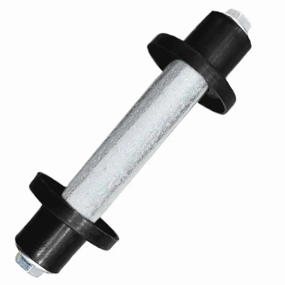 Rueda de carretilla con eje de poliuretano macizo, neumáticos sólidos 390 mm 4,00 8, llanta de metal, 160 kg, universal para carretilla, carretilla de mano