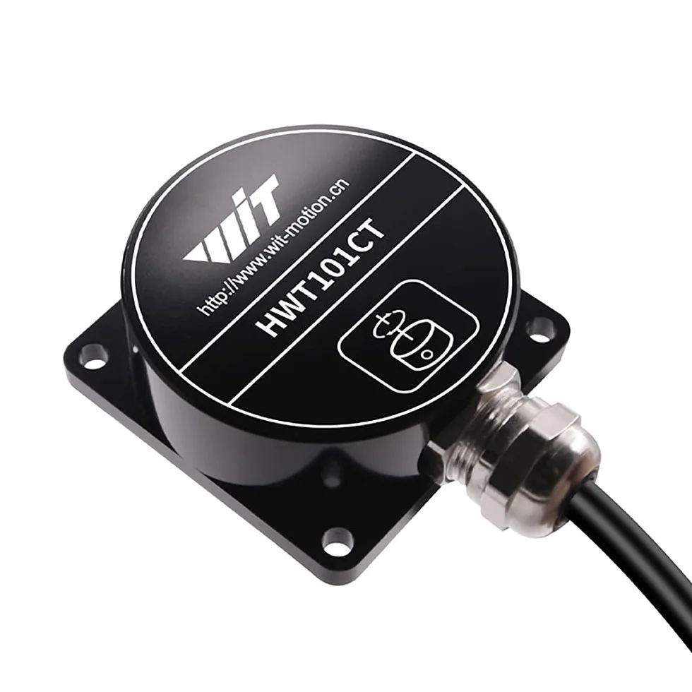 【HWT101CT-TTL Military-Grade Crystal Inclinometer】MEMS Tilt Angle Sensor Module, Built-in Highly-integrated Crystal Gyroscope [ Z-axis Angle Measurement] for Robot Application and Industrial Usage