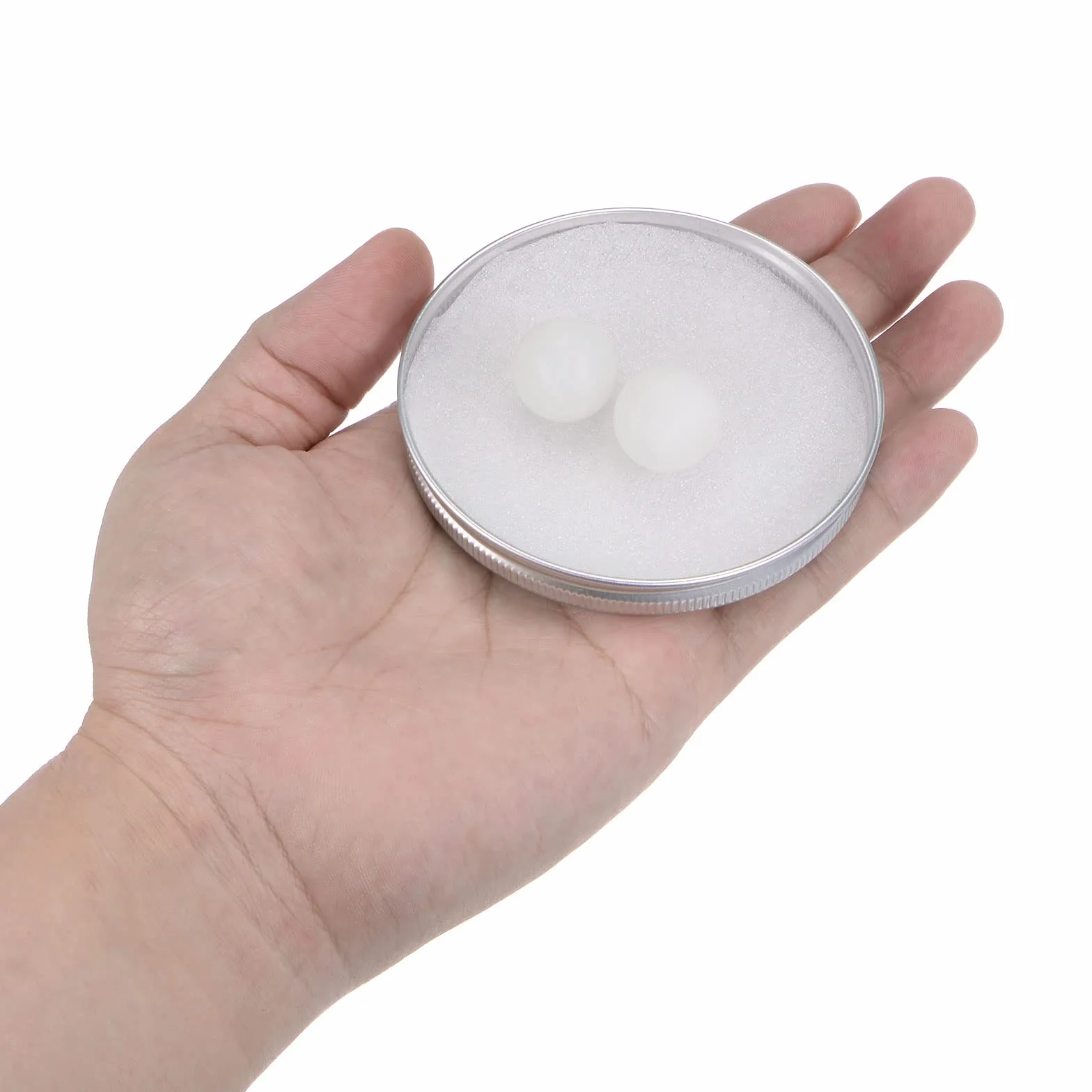 sourcing map 2uds PA Nylon Sólido Plástico Bolas 18mm G3 Precisión Rodamiento Bola