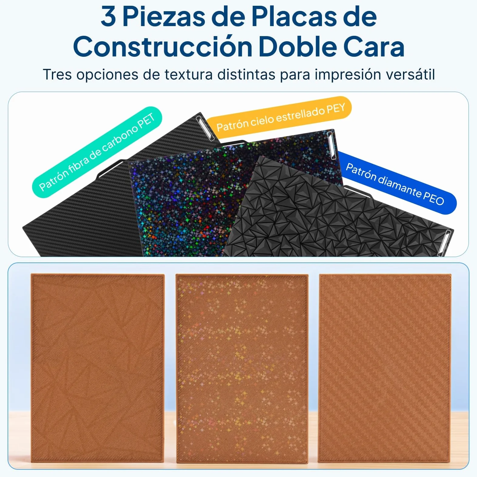 ELEGOO Kit de Accesorios Solo para Centauri Carbon, Incluye Filamento PLA x1, Placa de Construcción x3, Pegamento Líquido Pei x2, Boquilla de Acero Endurecido de 0,4 mm x1, Pies Antivibración x4