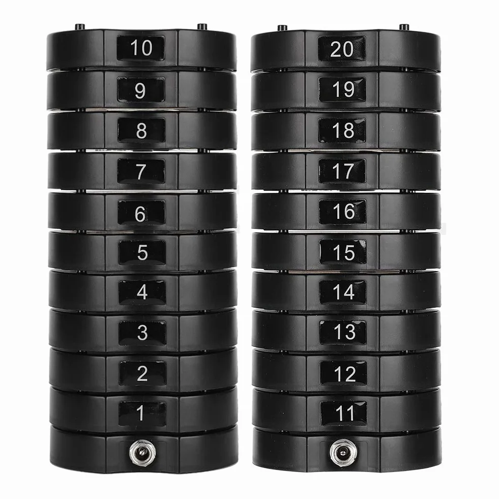 de Llamadas inalámbricas para Llamadas de Clientes de buscapersonas de Restaurante para camareros con 1 remitente con Teclado + buscapersonas de 20 Posavasos(Negro)