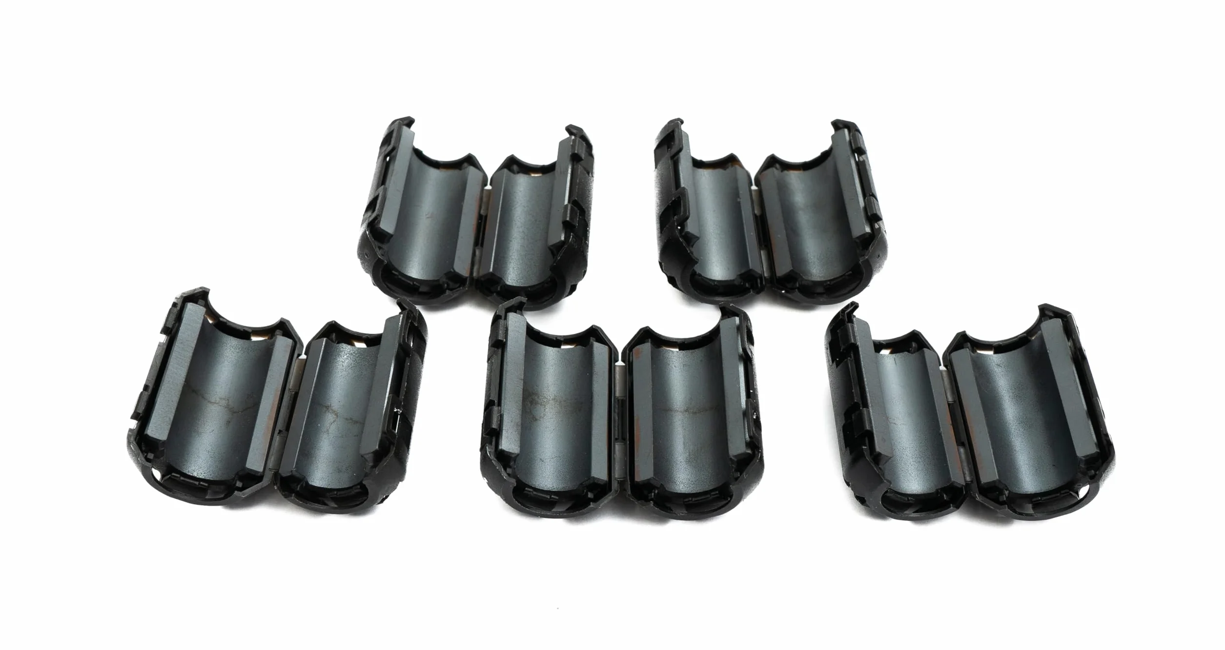Núcleo de Ferrita 13 mm Dividido, Anillo de Ferrita para Cables, 5 Unidades