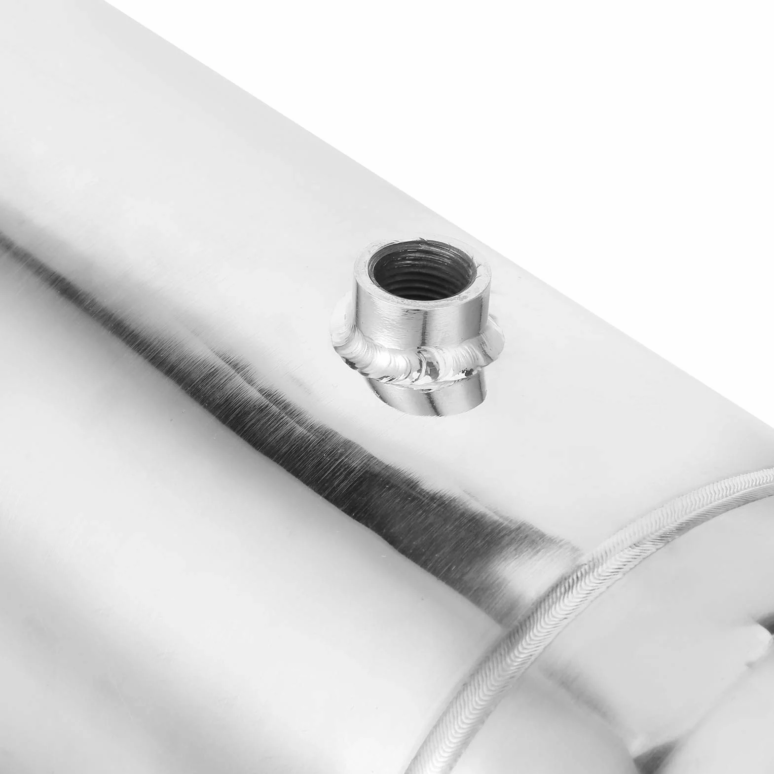 Tanque de Depósito de Aire, Espejo de Acero Inoxidable 10L 1/2 pulg. 1/4NPT, Resistente y Duradero con Soldadura por de Argón para Tanques de Almacenamiento de Energía