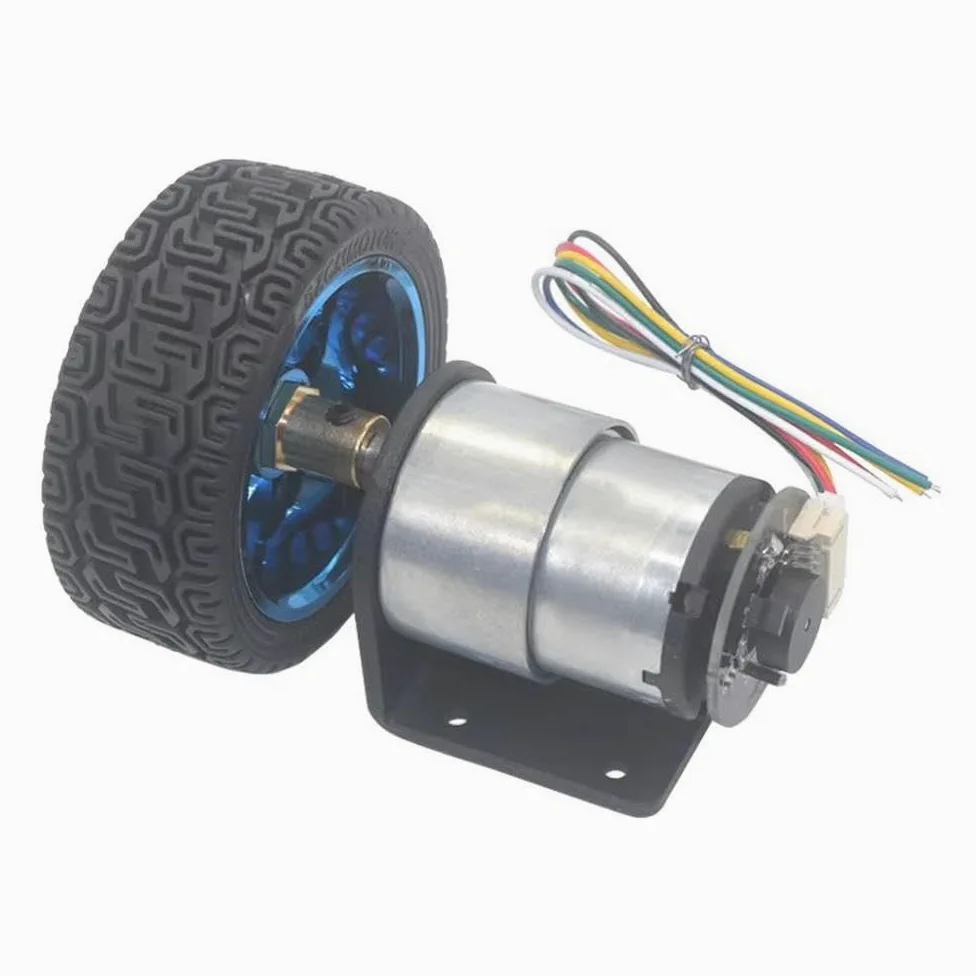 Módulo codificador Motor Codificador JGB37-520 Motor De Coche Inteligente DC12V Motor Pequeño Kit De Coche Motor De Velocidad(1580 revolutions)