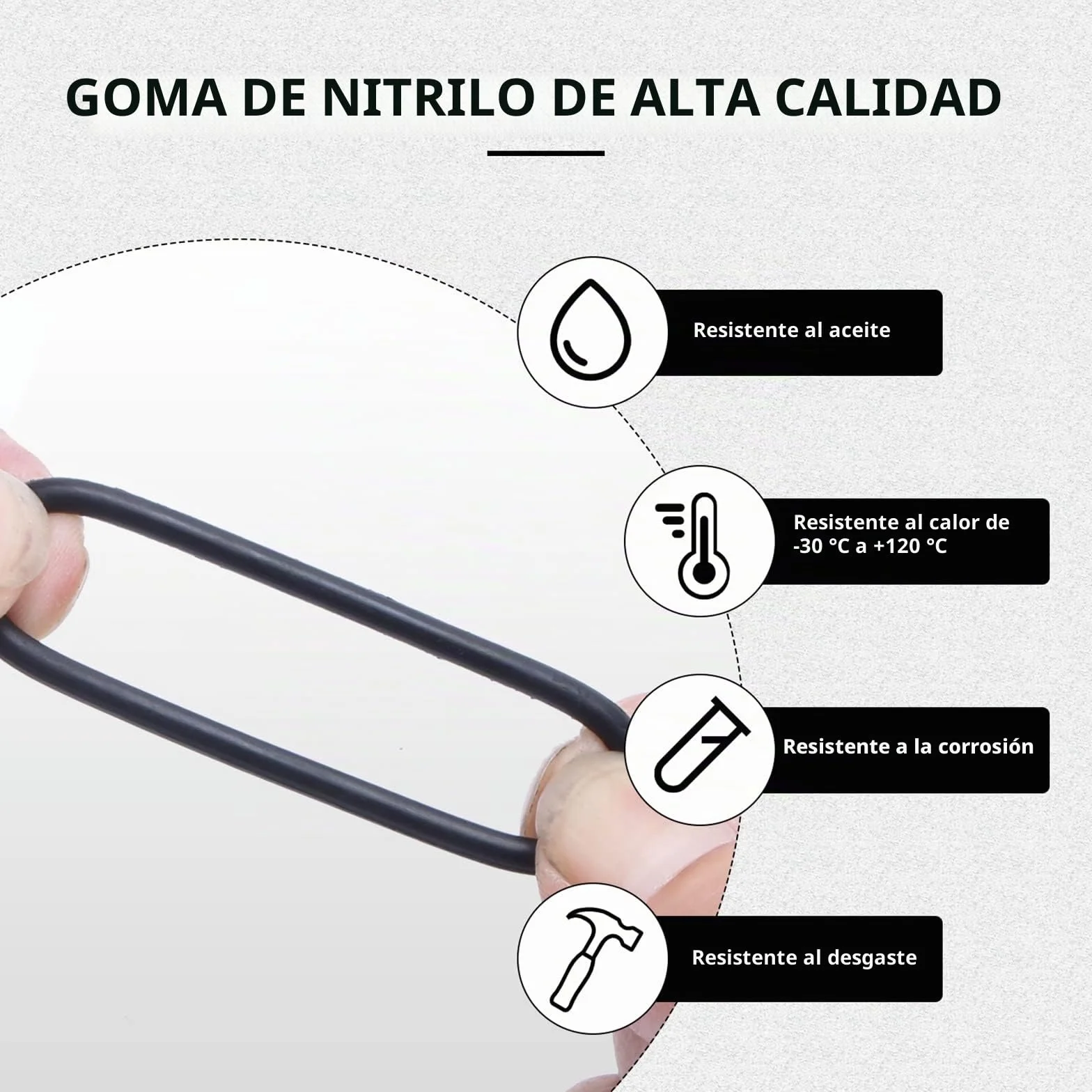 CCLIFE 419 Piezas O-Ring Kit Junta Tórica Goma NBR 32 Tamaños 3-50mm