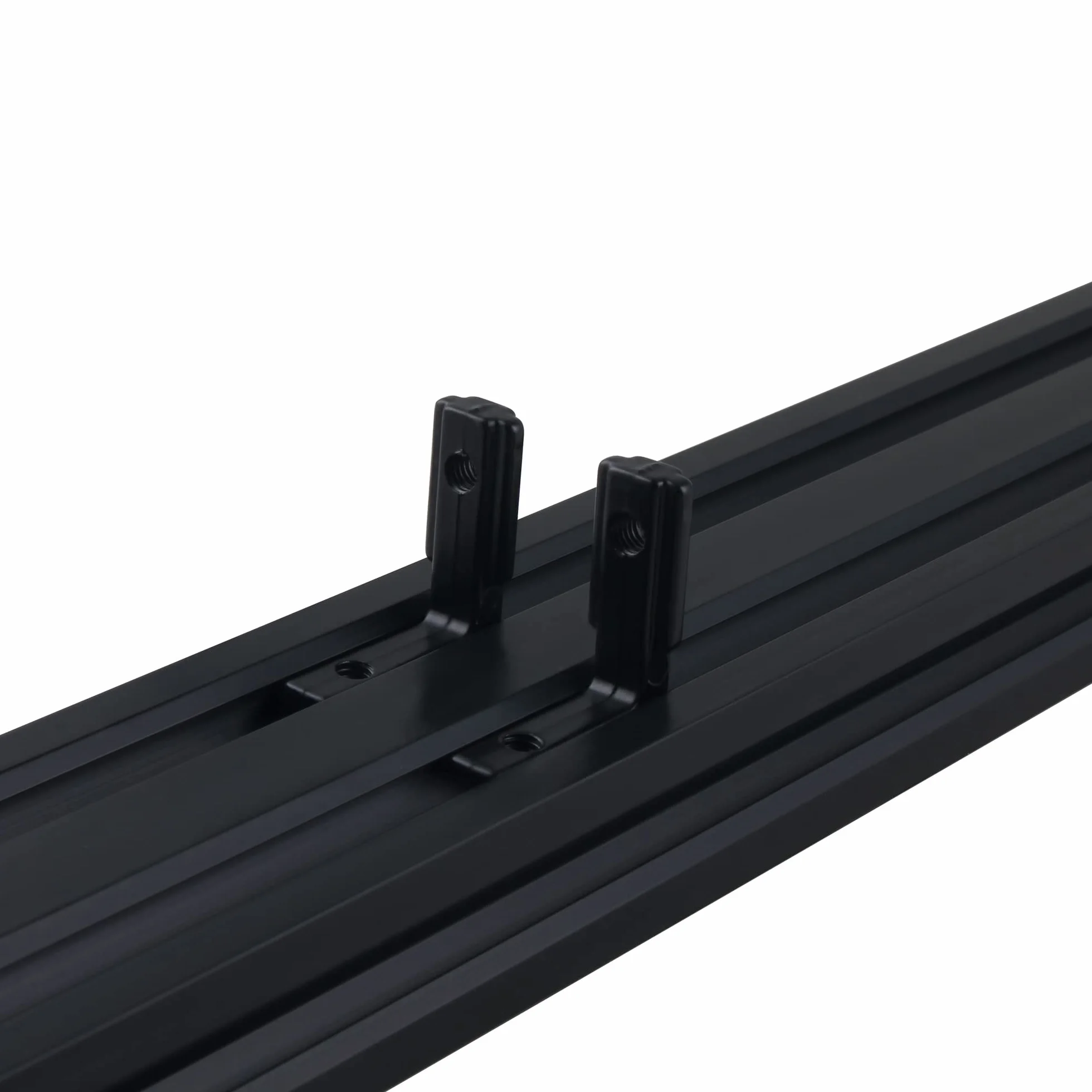 2 unidades de 1000 mm V-Slot 2040 Perfil de Aluminio Extrusión Perfil de Aluminio Norma Anodizado Negro Perfil de Extrusión de Aluminio para Impresora 3D y Máquina de Grabado Láser CNC