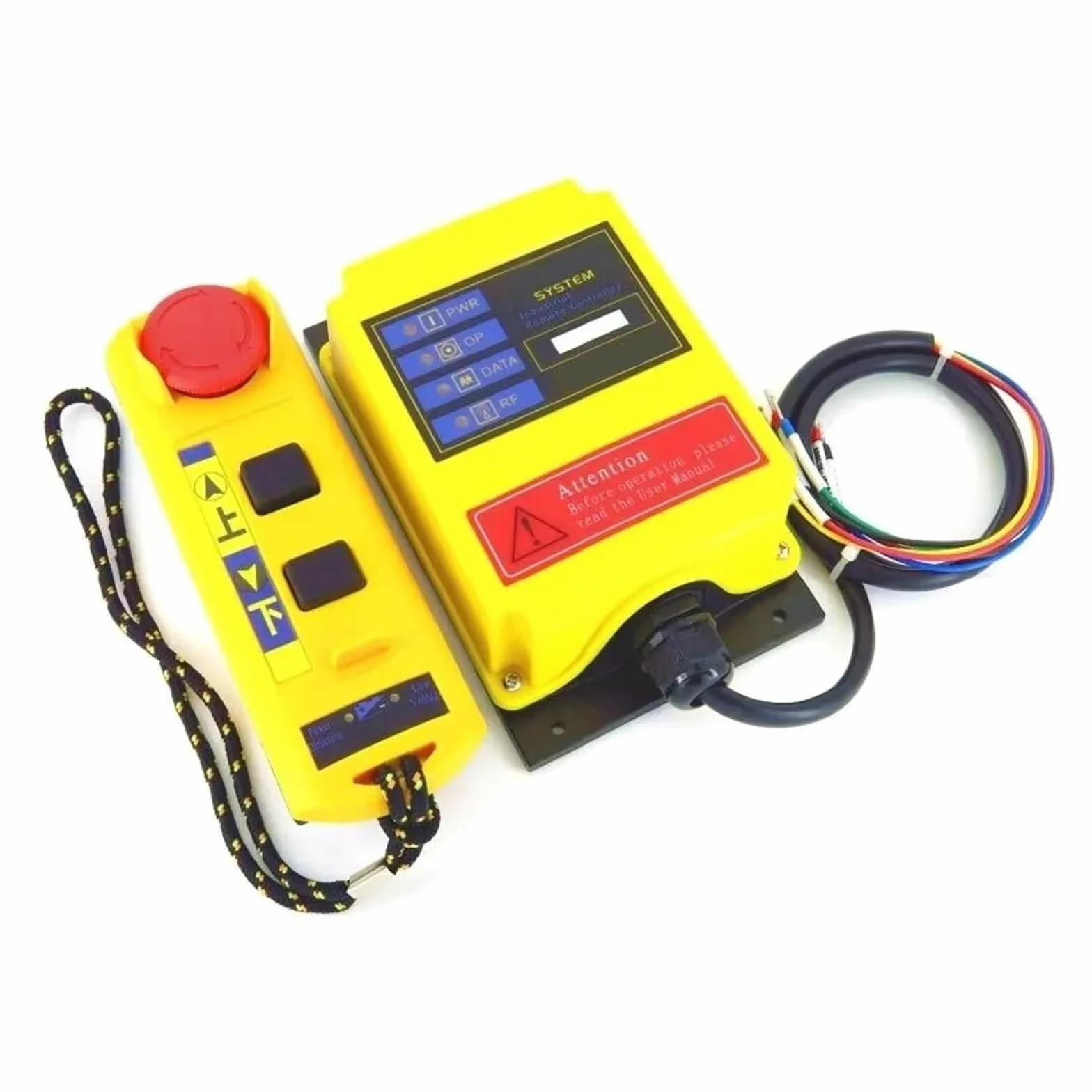 Interruptor de control remoto for grúa industrial A2S (1 unidad, 1 receptor, 1 transmisor, CA 220 V)