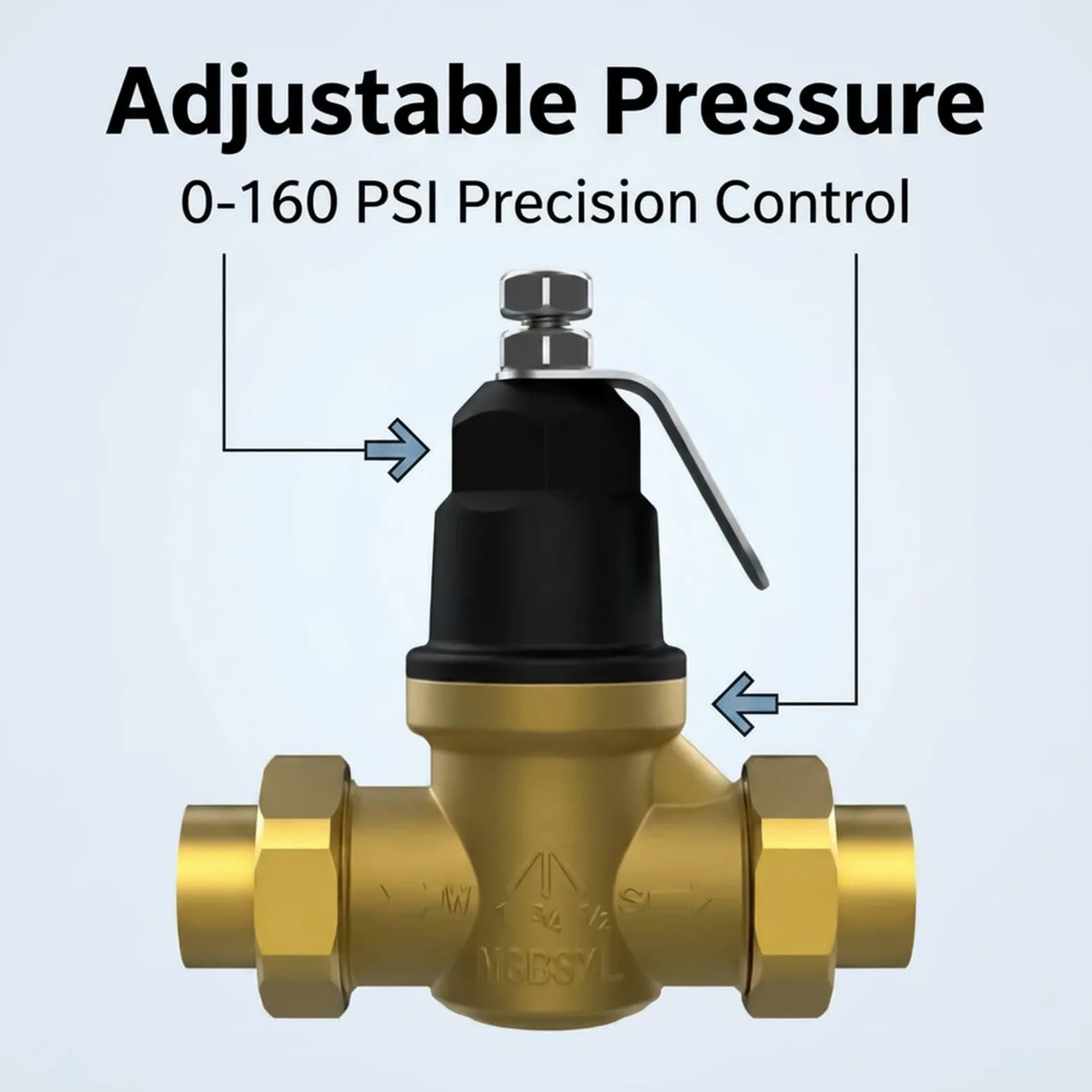 Reductor De Presión De Agua Válvula Ajustable De Grifo De 3/4 Pulgada De | Regulador De Presión De Agua Para Riego Para Hogar Industria Residencial Comercial Jardín Autocaravana Riego
