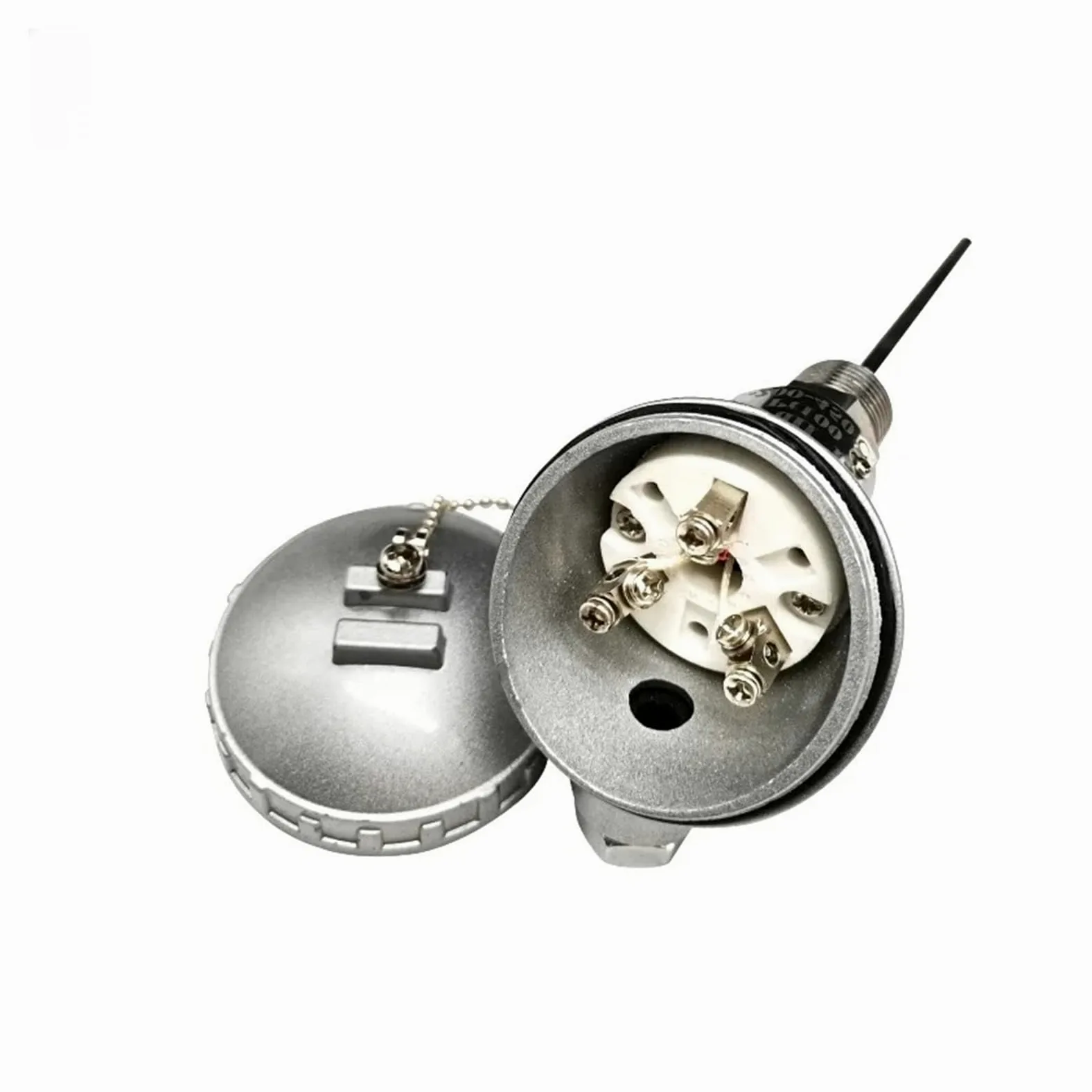 Sonda de Acero Inoxidable Pt100 RTD Termopar con Caja de Conexiones Sensor de Temperatura
