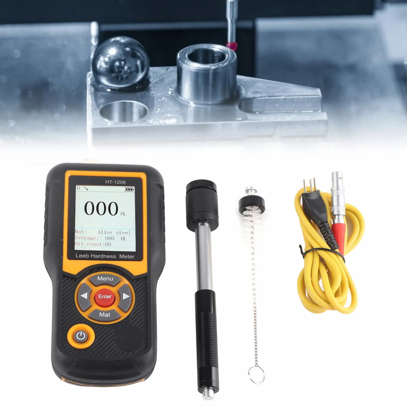 Durómetro Digital HT-1208 Alta Precisión Probador de Dureza Pantalla TFT