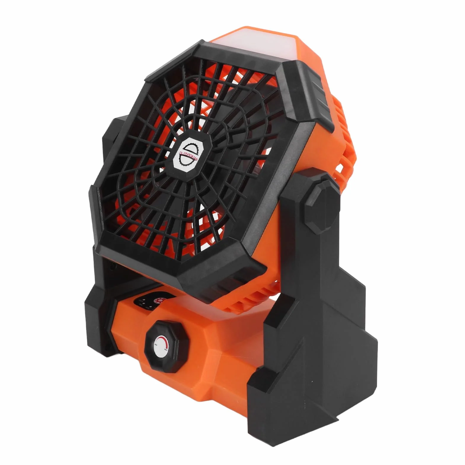 Ventilador Portátil Recargable 7800mAh para Camping Senderismo Exterior Naranja