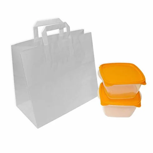 Bolsas de Papel Take Away 32+17 x 29cm 300 szt.