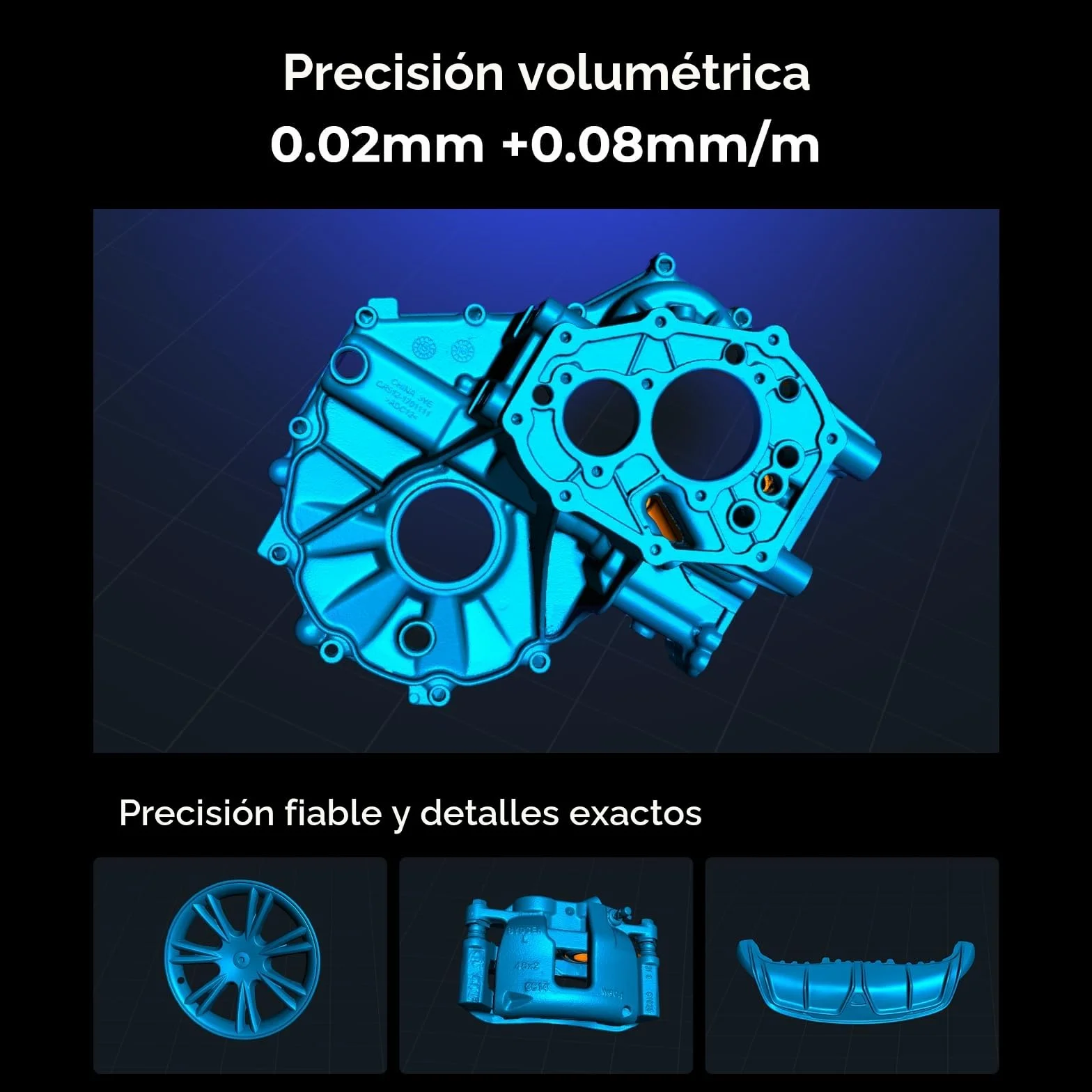 Creality Raptor Pro - Escáner 3D para coche personalizado, 22 cruces + 7 líneas láser azules paralelas, precisión volumétrica: 0,02 mm + 0,08 mm/m, objetos entre 5-4000 mm