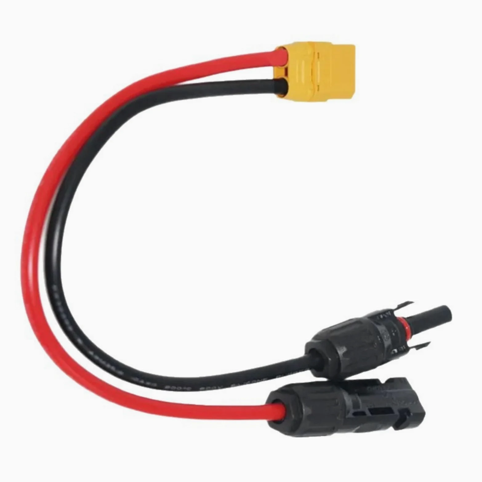 Cable de transferencia de energía solar de alta calidad, terminales dorados, flexible, resistente al frío, para conexión de batería, cable de extensión de estación de energía solar