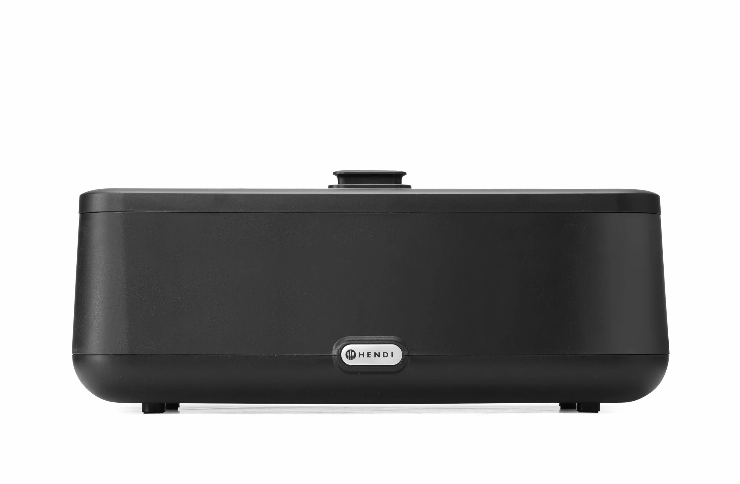 HENDI Chafing dish eléctrico UNIQ para buffet, GN 1/1, 12,5L, 35-85°C, 220-240V, 700W, 607x402x(H)245mm, aluminio, acero inoxidable, PP, vidrio templado, negro