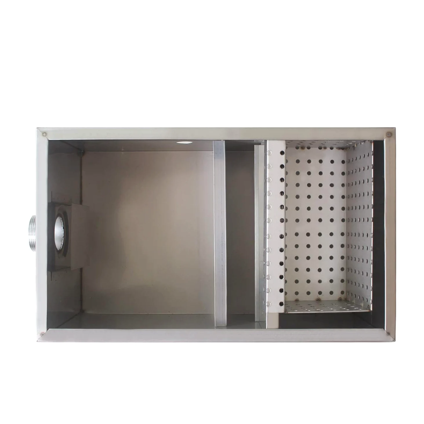 Trampa grasa separador de grasas bajo fregadero inox cocina 1 entrada interceptor de grasa para restaurantes gastronomía (40 x 25 x 25CM)