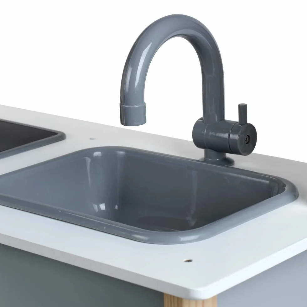 Theo Klein 7199 Cocina Miele de Madera y Acero Inoxidable, Juguete para niños 70x30x91 cm