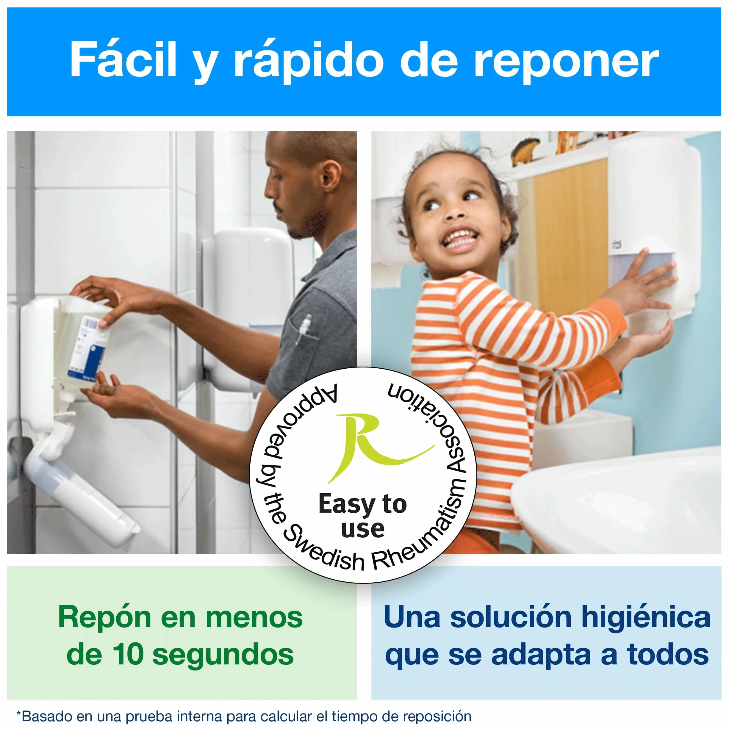 Jabon en espuma tork s4 rehidratante aroma delicado bote de 1000 ml